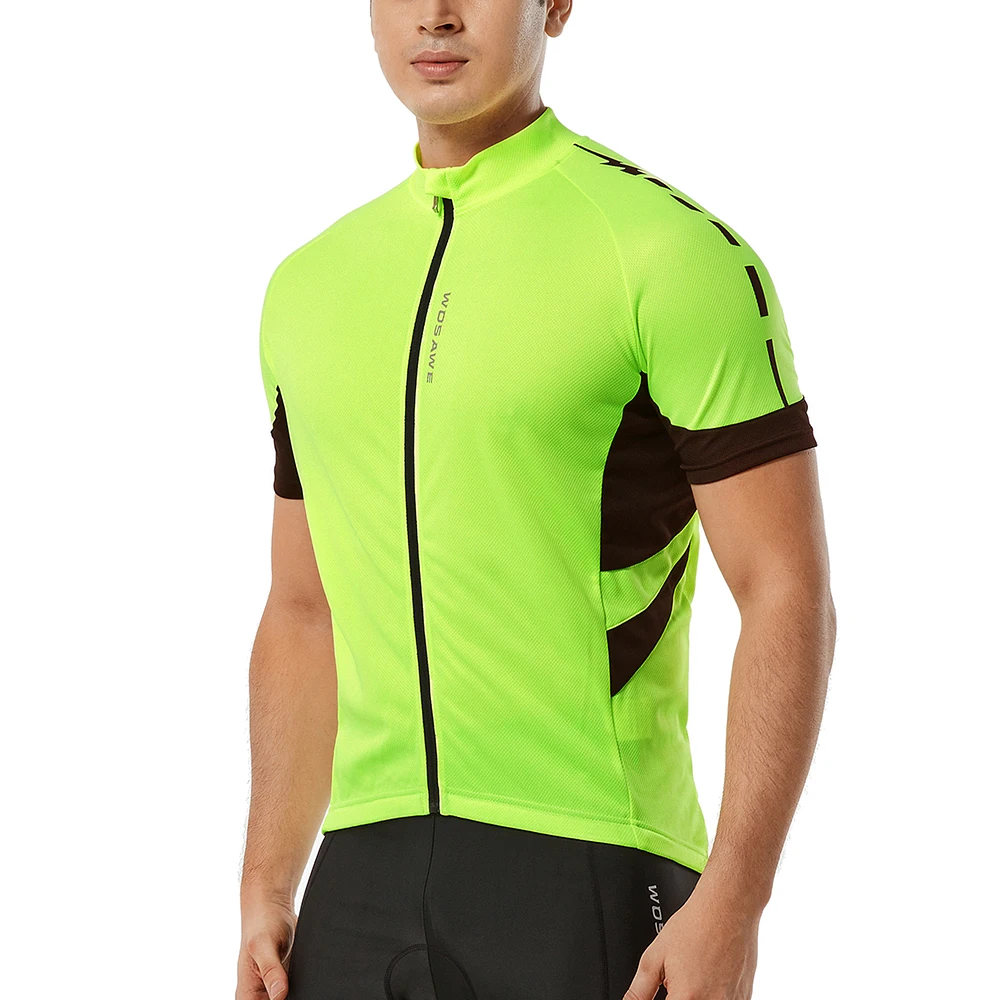 WOSAWE-Jersey de ciclismo para hombre, ropa de manga corta, transpirable, de secado rápido, para verano