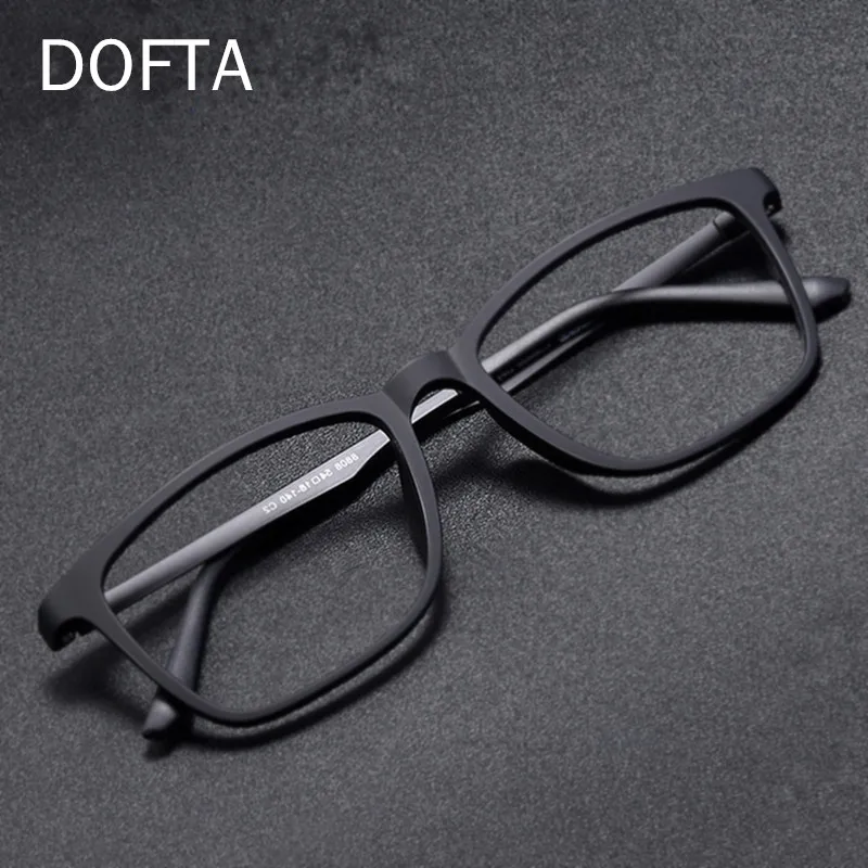 DOFTA Pure Titanium Optical Myopia Glasses Frame Men Ultra-Light Square Prescription Eyeglasses Decorative Eyewear 5393