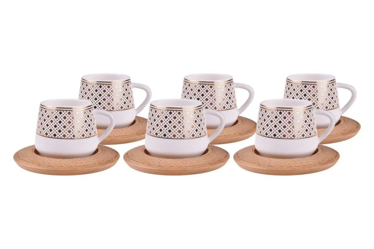 

DOLBOVI Bambum Hanzade 6 Personality porcelain coffee cup Set gold B0933 mug кружка coffee cup cup