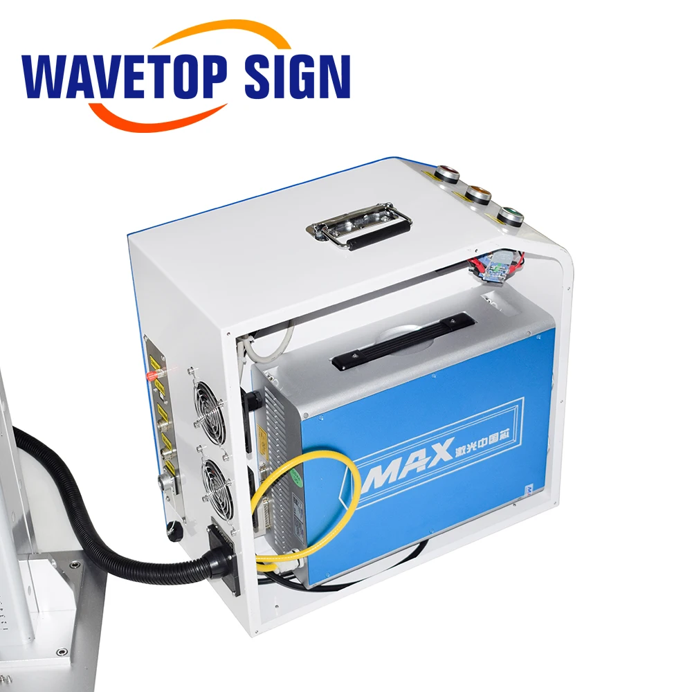 WaveTopSign 50 Вт 100 Вт 150 Вт волокно 3D изогнутая поверхность глубокая гравировка маркировочная машина раздельного типа 3D волоконный лазерный маркировочный станок