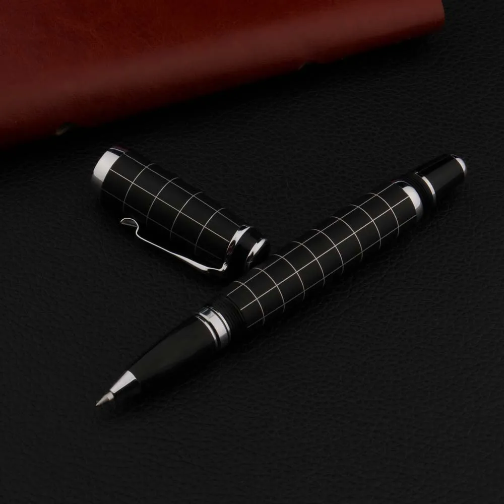 Luxury High Quality 005 Frosted BLACK Rollerball Pen Signature INK PEN Spinning BALL POINT PEN Stationery Office Supplies