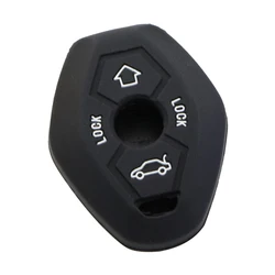 Silicon Car Remote Key Case Holder Cover Protector for BMW X3 X5 Z3 Z4 3 5 7 Series E38 E39 E46 E83 1998-2005 Key Accessories
