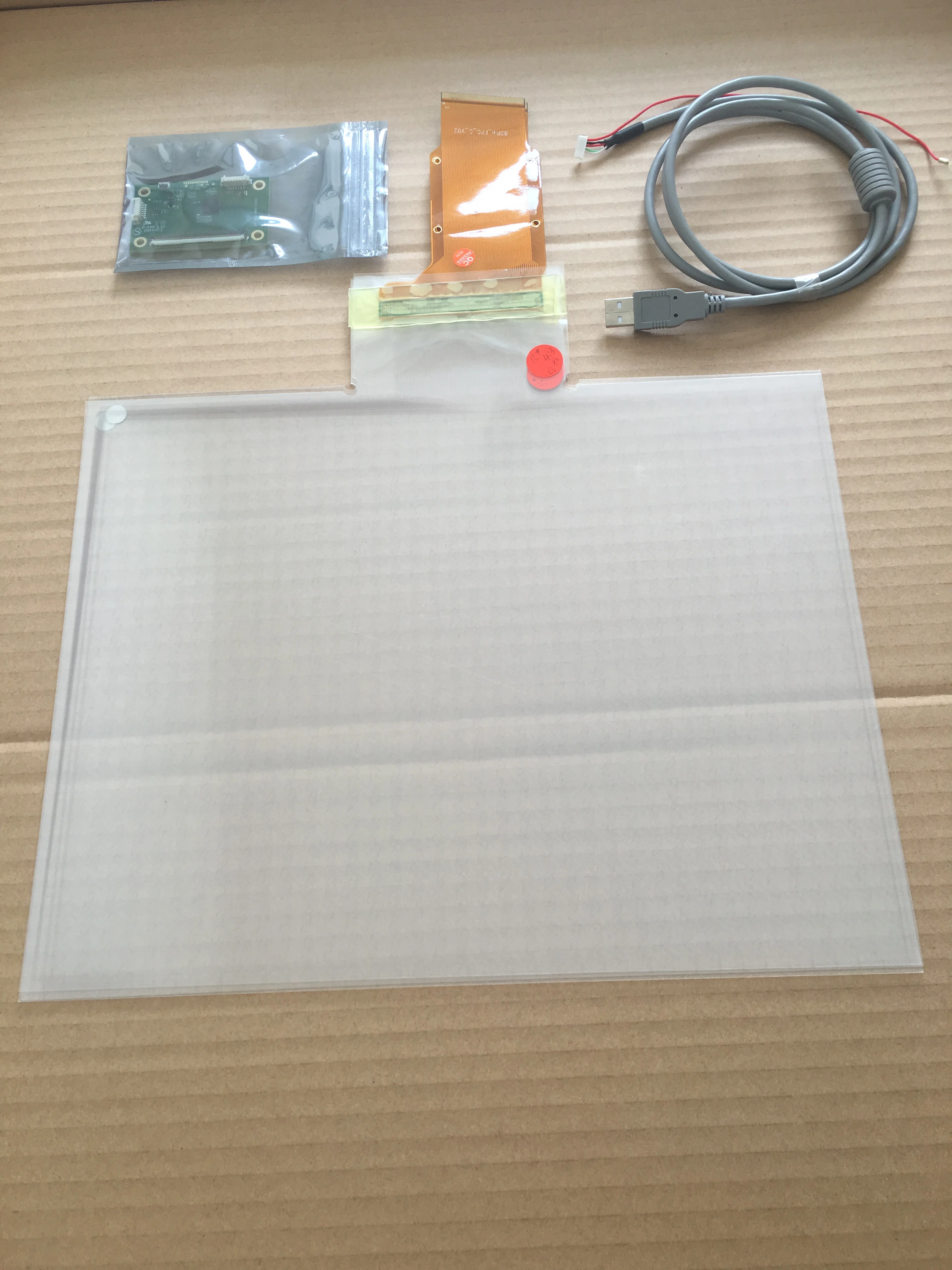 

Free Shipping! Fttyjtec 15 inch 10 points projected capacitive touch screen overlay foil film