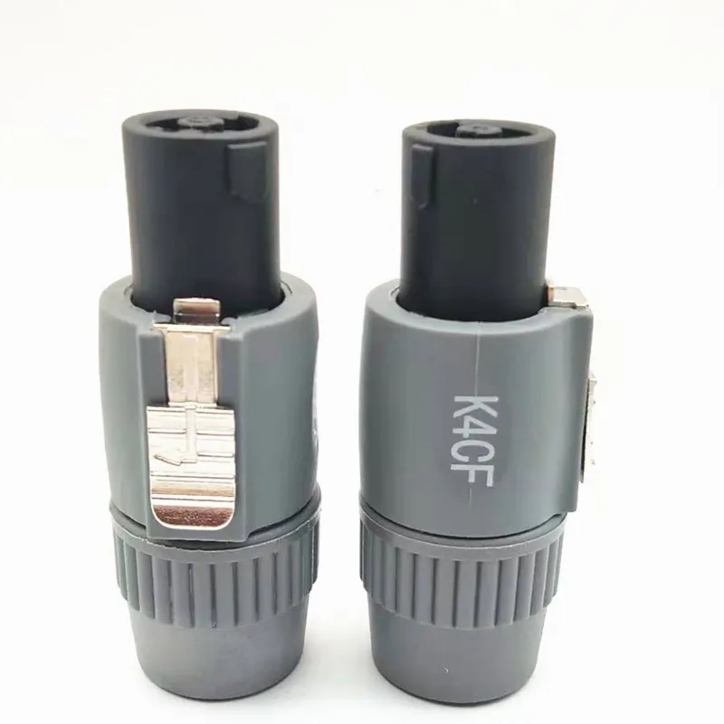 good quality NL4FC welding-Free Speaker Connector 4Pin Male Speaker 4 Pole Speakon Plug Professional audio power plug  Connector