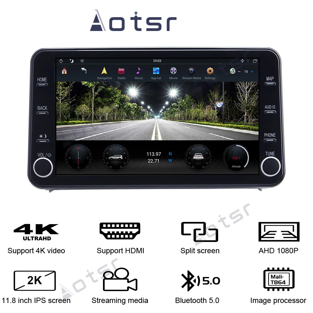 For Toyota LEVIN 2019 2020 Android 9 64G Auto Car video Player Radio GPS Navigation Autostereo Multimedia IPS HD big Screen DSP