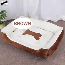 Bone Pet Bed Warm Linen for Dogs and Cats #2