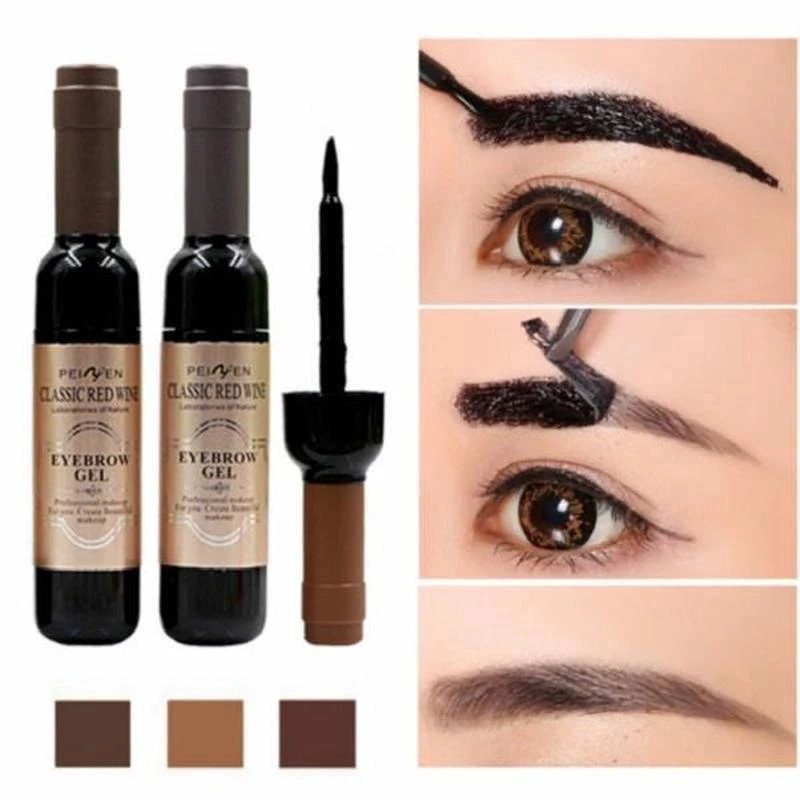 Color Henna Eyebrow Gel Cream Women Makeup Eyebrows Tint Eyebrows Waterproof Tattoo Pen Brush Kit Dye Cosmetics