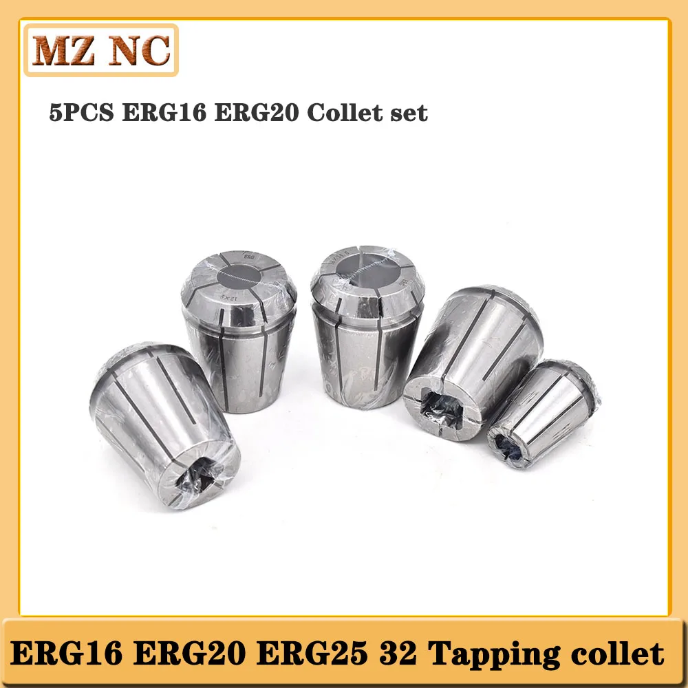 

5pcs Tap Collets Tapping Collet Taps ERG16 ERG20 ER16 ER20 collet sets Taps ER Collet ISO Machine Taps collets tapping Tools