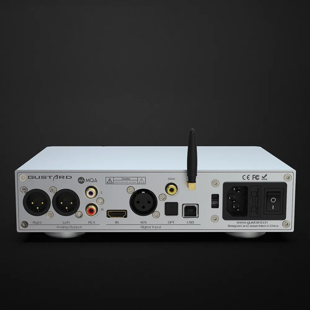 

GUSTARD DAC-X18 MQA DAC with ES9038 PRO Chip, XU216 Processor Bluetooth 5.0 LDAC, HiFi Audio Decoder PCM768 DSD512 IIS Input