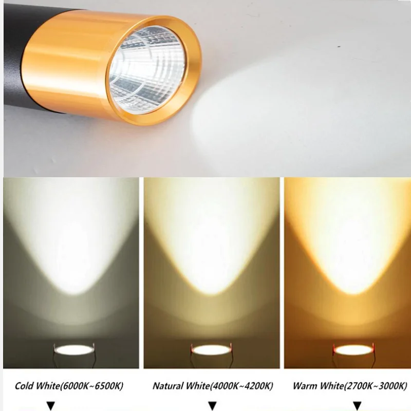 Nordic Dimmable LED Ac220v Pendant Lamp Long Tube Lamp Decoration Cylinder Pipe Pendant Light Kitchen Lamp Light Living