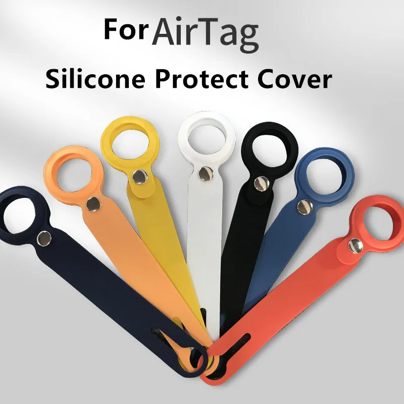Weiche Schutz Abdeckung Mit Keychain Für AirTags Stoßfest Anti-scratch-Anti-herbst Ärmel Schutzhülle Shell Für Luft tag