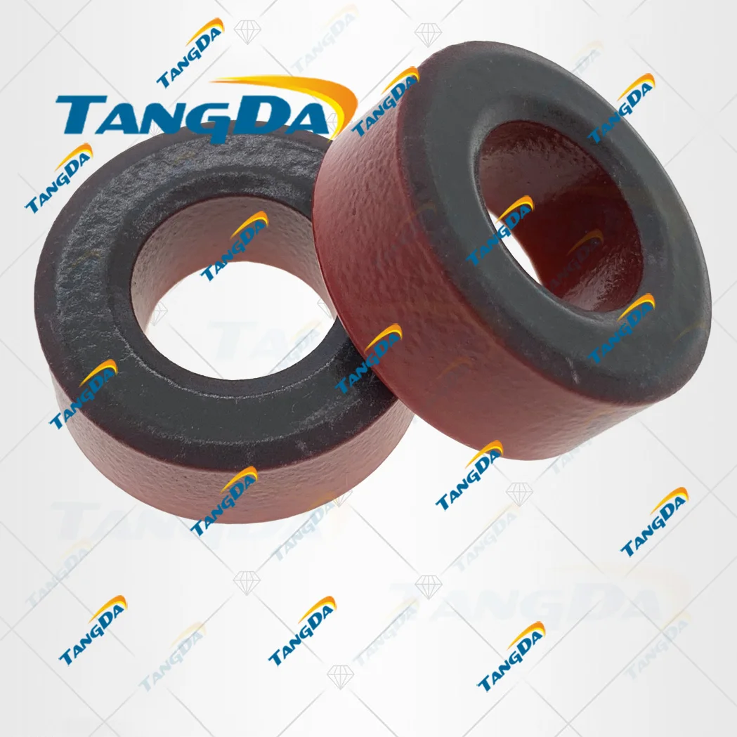 T106 2 Iron powder cores T106-2 OD*ID*HT 27*14*11.5mm 13.5nH/N2 10uoIron dust core Ferrite Toroid Core Coating Red gray TANGDA T