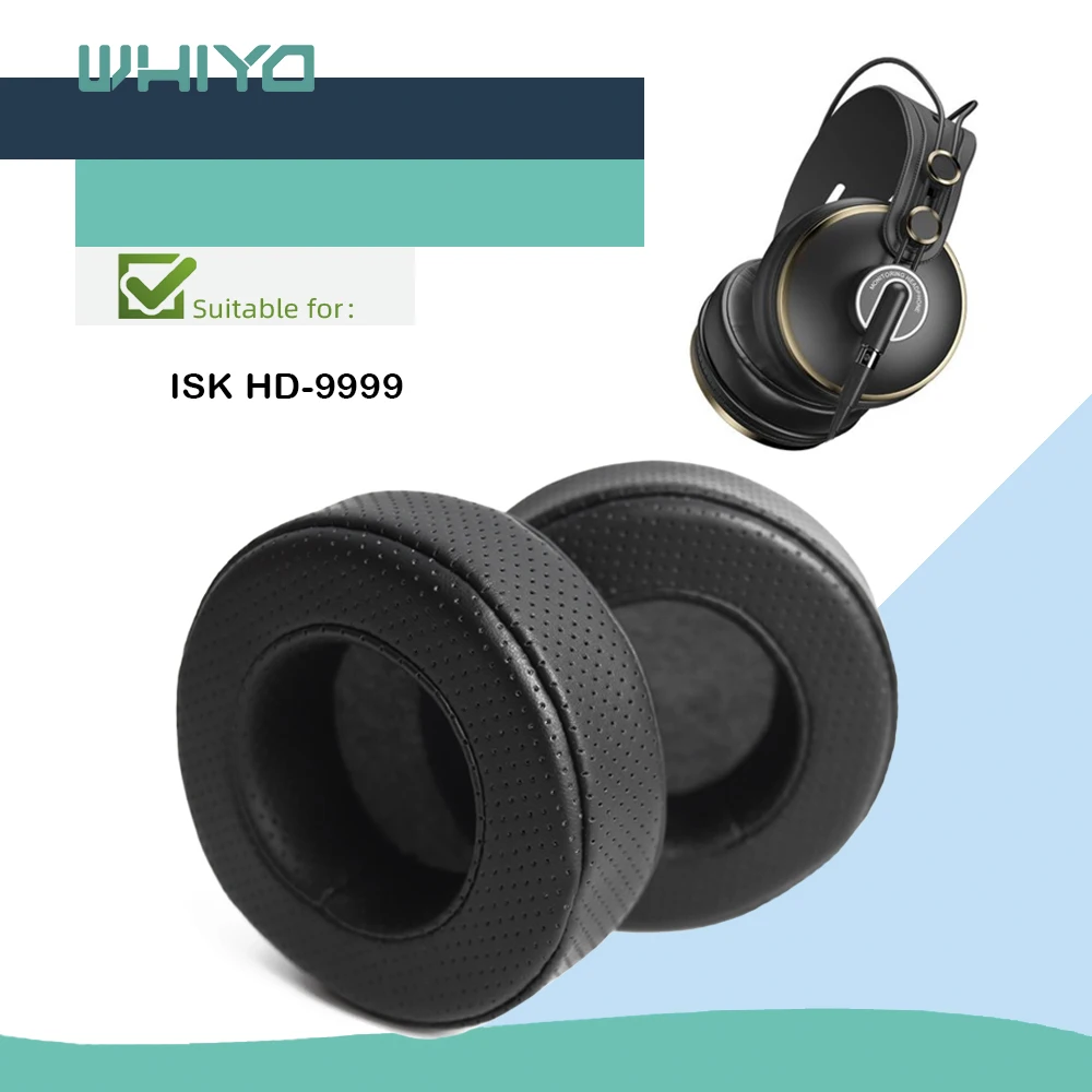 Whiyo Ersatz Ohr Pads für ISK HD-9999 HD9999 Kopfhörer Kissen Hülse Samt Polsterset Tassen Earmuffes Abdeckung