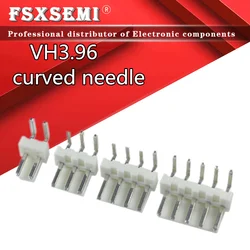 20pcs/lot VH3.96mm curved needle seat VH 3.96mm 2P/3P/4P/5P/6P/7P/8P/9P/10P/11P/12P White connector 3.96mm Pitch