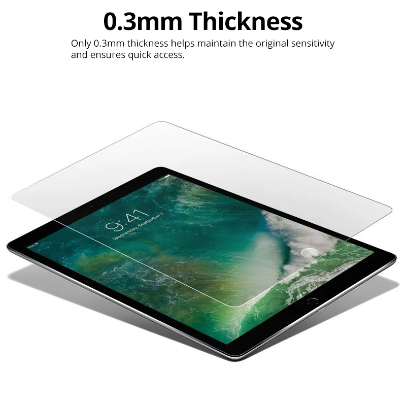 Tempered Glass for iPad 10.2 2021 2019 Air 1 2 9.7 Mini 3 4 5 6 Pro 10.5 11 2020 7th 6th 5th Generation Screen Protector Film