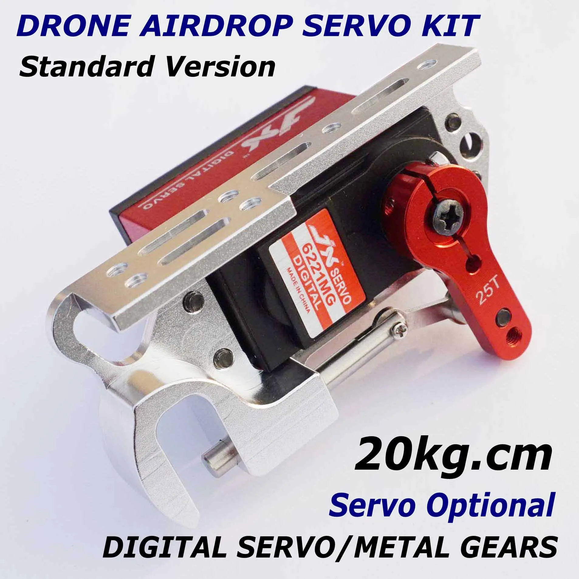 JX Servo 20kg Digital Airdrop Drop Switch Goods Release Device Releaser for RC Multimotor Drone Airplane Airdrop DIY KIT