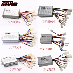 TDPRO 24V/36V 250W/350W/500W/800W Bicycle Brush Motor Speed Controller Box For ATV Go Kart Quad Buggy Pit Bike Scooter