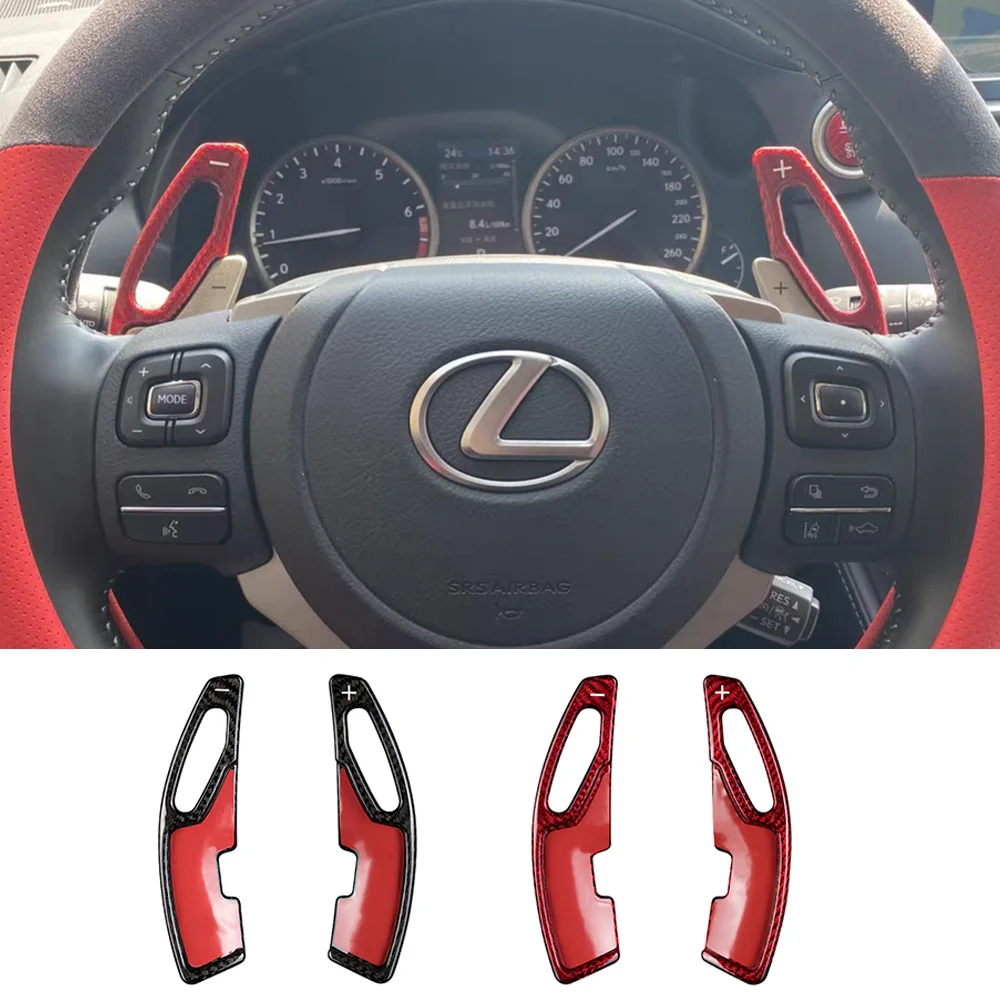 Paddle Shifter For Lexus NX IS RC IS200t IS300 NX300 RC350 2015-2021 F SPORT Lurury Car Steering Wheel Carbon Fiber DSG Extender