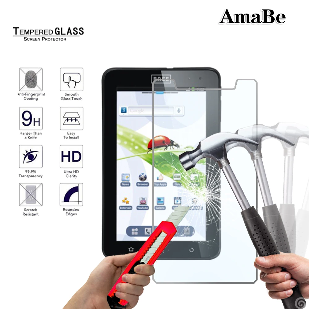 

Anti Fingerprint Tempered Glass Screen Protector for ZTE BASE TAB 7.1 Tablet Protective Film Glass Guard