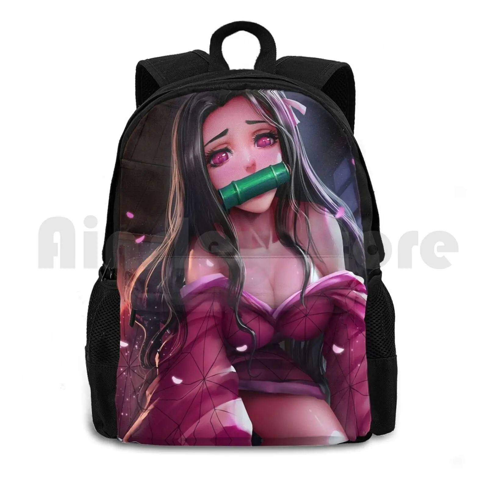 Nezuko Kamado Kimetsu No Yaiba , Demon Nezuko Kamado Outdoor Hiking Backpack Riding Climbing Sports Bag Nezuko Kamado Nezuko