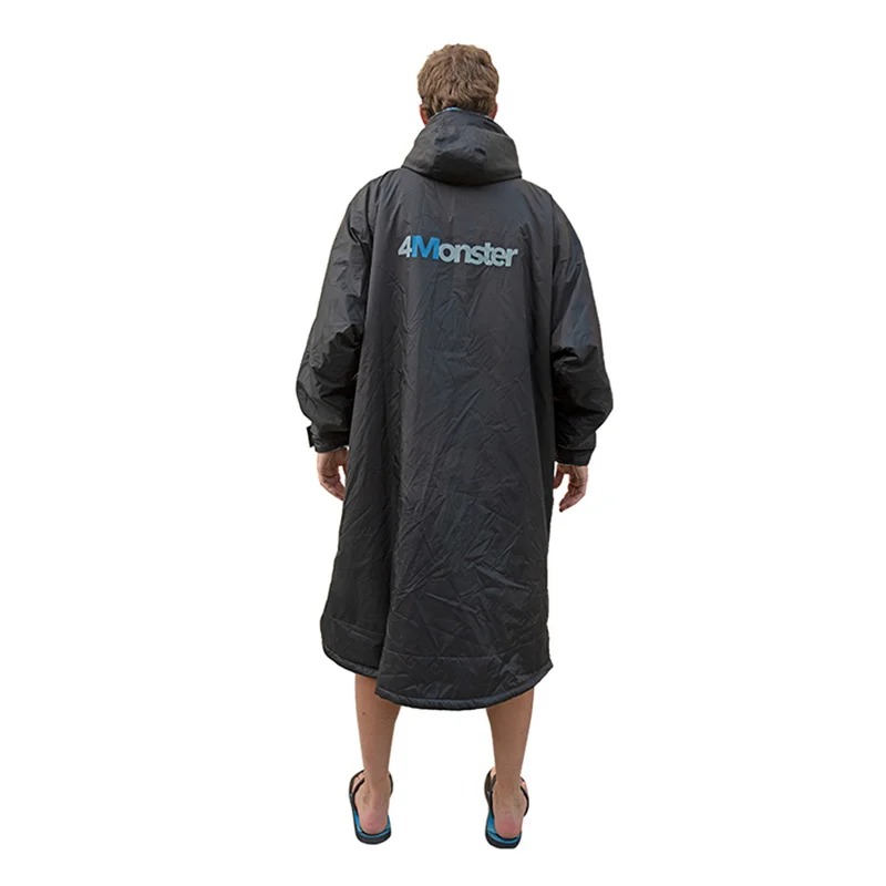 Unisex Swim Parka with Hood,Quick-Dry Wetsuit, Changing Robe, Waterproof, Warm Coat, Surf Poncho for Water Sport, Beach