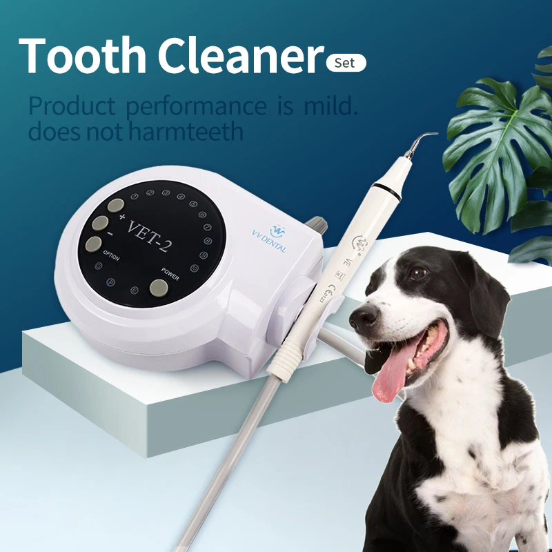 Pet Ultrasonic Dental Scaler Dog Professional Oral ultrasound Scaler for Pet Mouth Teeth whitening with 5Tips Kit Materials Tool