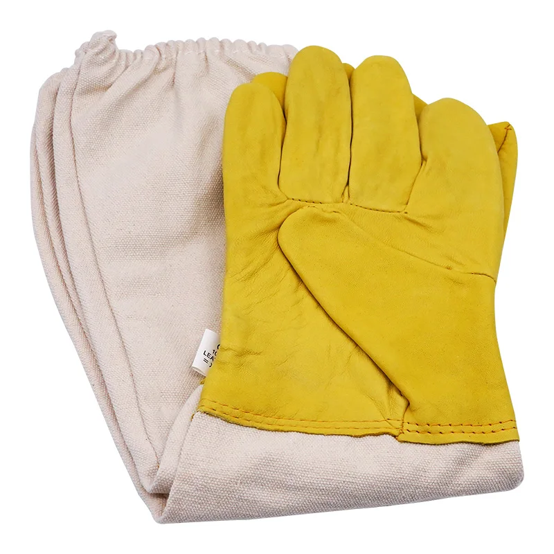 

1Pair Beekeeping Gloves Protective Sleeves Breathable Anti Bee/Sting Sheepskin Long Gloves For Beekeeper Beekeeping Tools