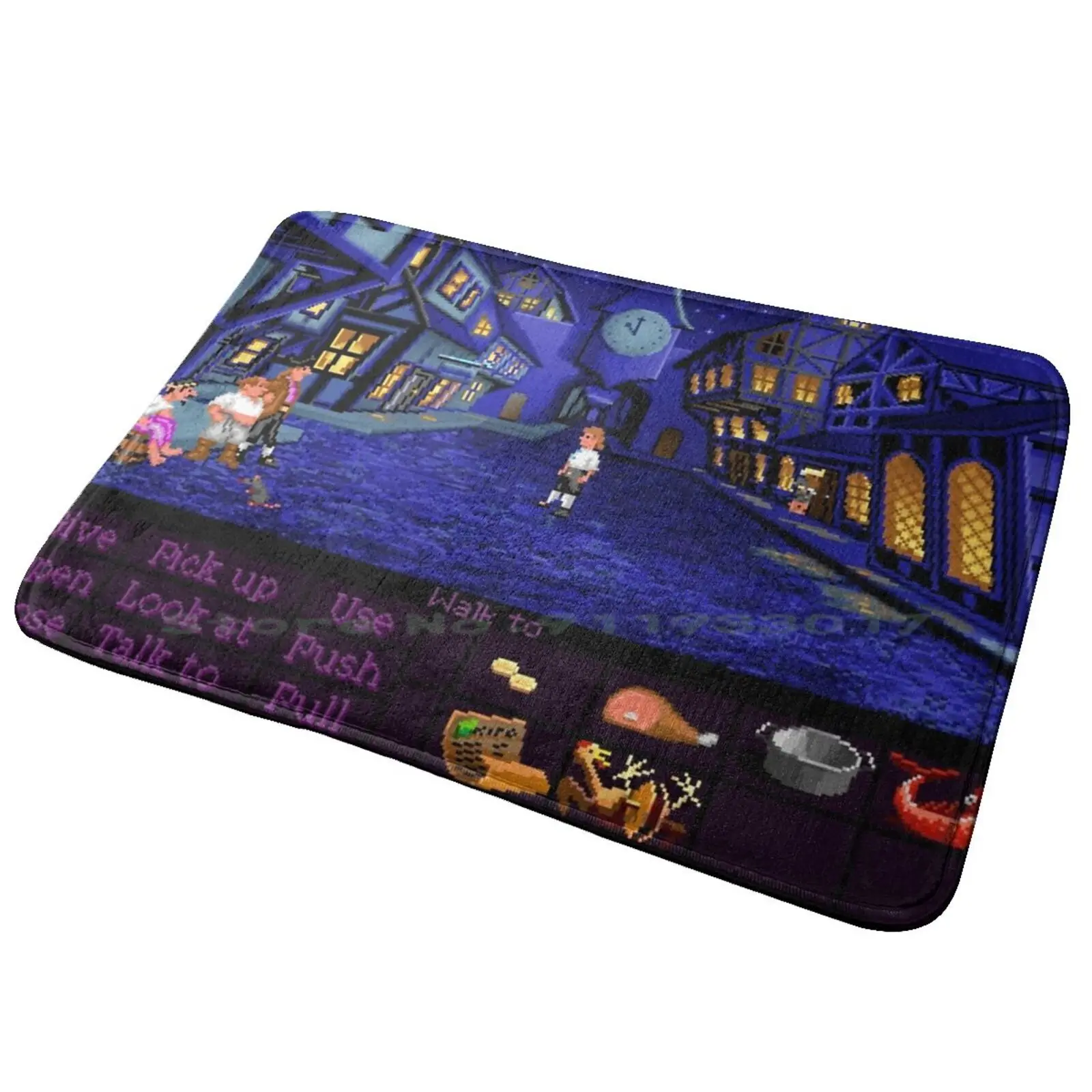 Melee Island Streets ( Monkey Island 1 ) Entrance Door Mat Bath Mat Rug Melee Island Map Monkey Island Themasrix Cover Galaxy