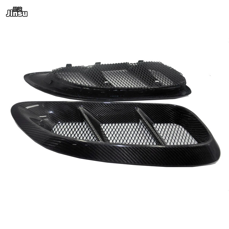 Carbon Fiber Side Air Vents For Porsche 718 Boxster Cayman 2016 - 2021 Car Accessories Replacement Ventilation Opening 2pcs