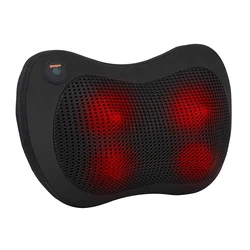 Back Neck Massager Car Home Cervical Shiatsu Massage Cushion with Dual Rotating for Shoulder Legs Waist Electric Massage Pillow