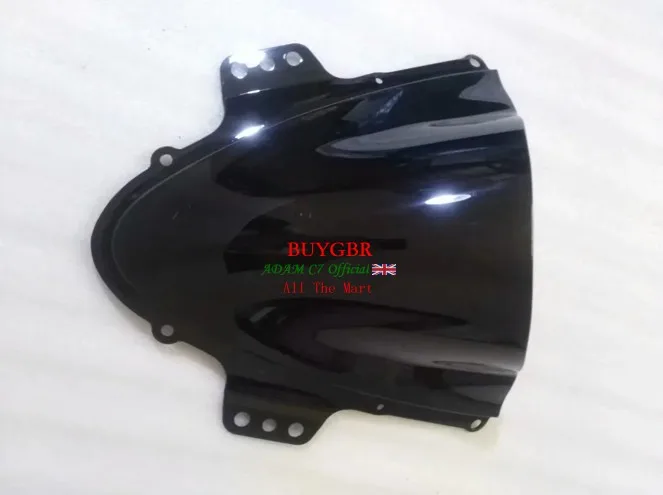 

Ветровое стекло для Suzuki GSXR 1000 R K5 2005 2006 gsxr 1000 r k5 05 06, черный дым, двойной пузырь, BUYGBR