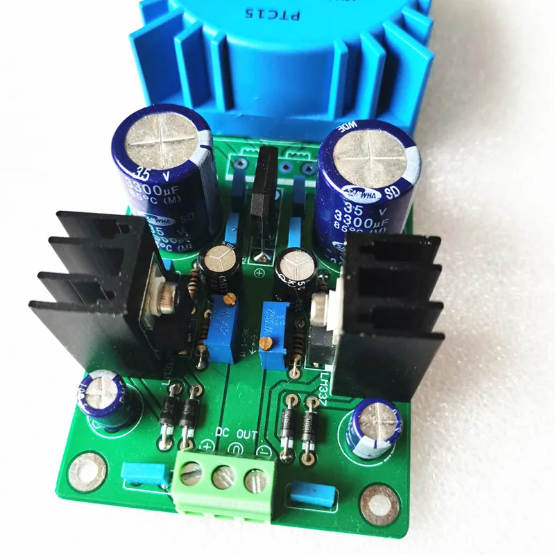 Fuente de alimentación preamplificador lm317 lm337, 15w, CC +-12V +-15V +-18V, voltaje de salida ajustable para preamplificador dac
