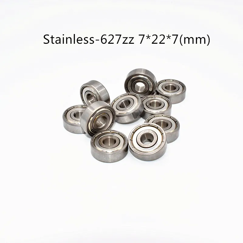 

Stainless steel bearing 10PCS S627ZZ 7*22*7(mm) antirust metal sealed High speed Mechanical equipment parts