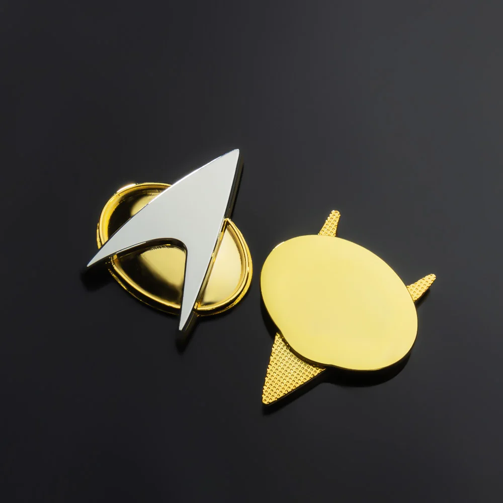 Trek De Volgende Generatie Replica Communicator Badges Cosplay Kostuum Accessoires Broche Halloween Party Props