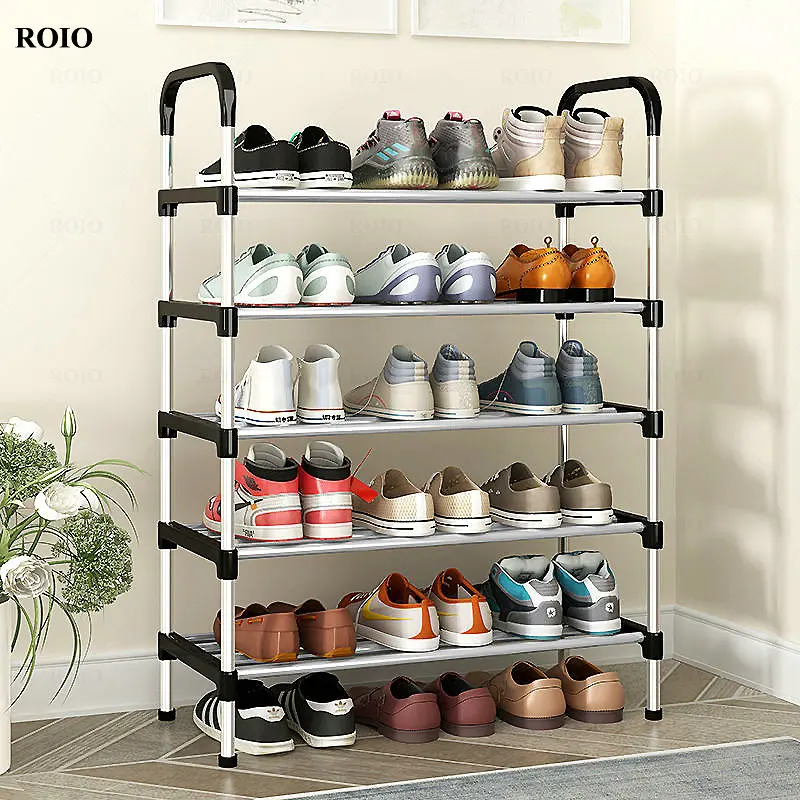 NEW Simple Shoe Rack Handrial Sturdy Removable Hallway Shoe Rack Space-saving Organizer Stand Holder Home Furniture Shoe Cabinet