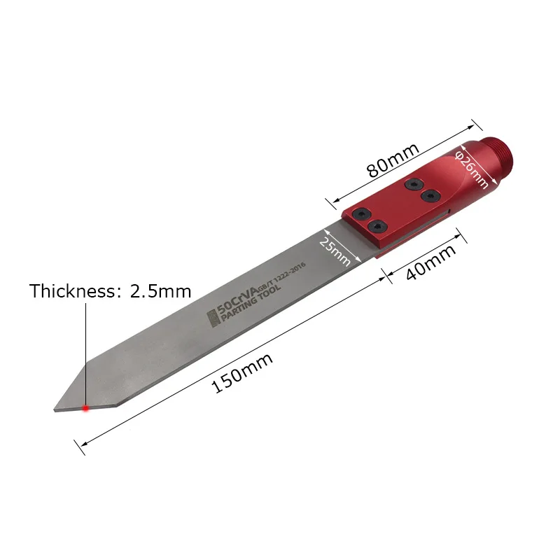 Wood Parting Tool Rotary Turning Tool Wood Cutter 65Mn Steel Lathe Blade Hand-held Cutting Knife Woodworking Carpentry Tools