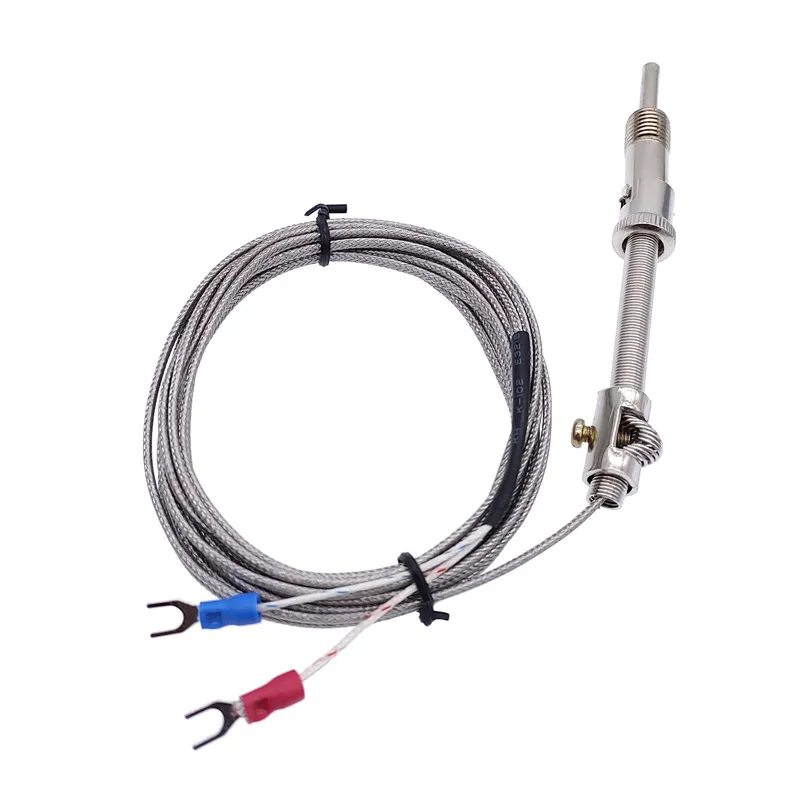 30mm K type thermocouple probe type thermocouple sensor  stainless steel thermocouple 1m 2m 3m 4m 5m cable 0-400℃