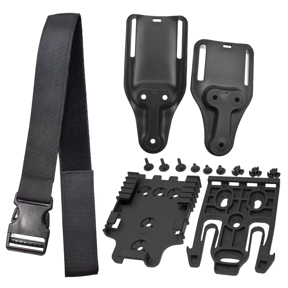 Tactical QLS Adapter Hunting Thigh Strap for Glock 17/Beretta M9/Colt 1911/HK USP/P226 Belt Leg Platform