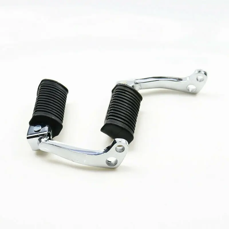 Black Dirt Bike Front Foot Pegs rests  Pedals For Suzuki GN125 GN-125