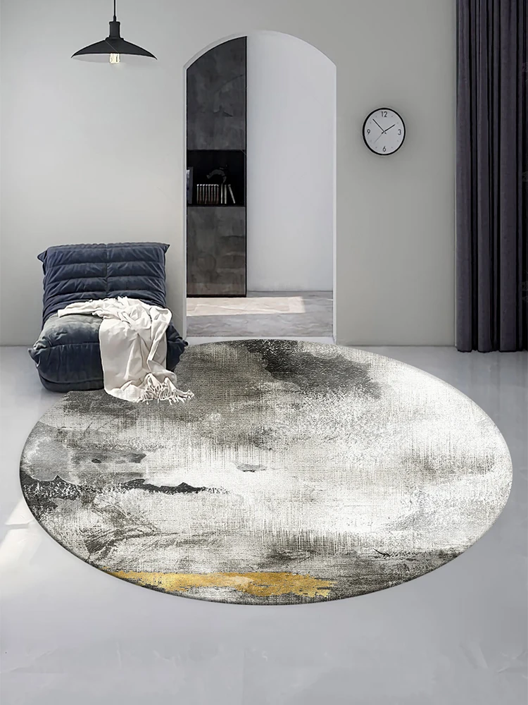 

Nordic Abstract Round Carpets for Living Room Bedroom Soft Rug Modern Floor Chair Mat Kids Room Carpet Sofa Coffee Table Rug