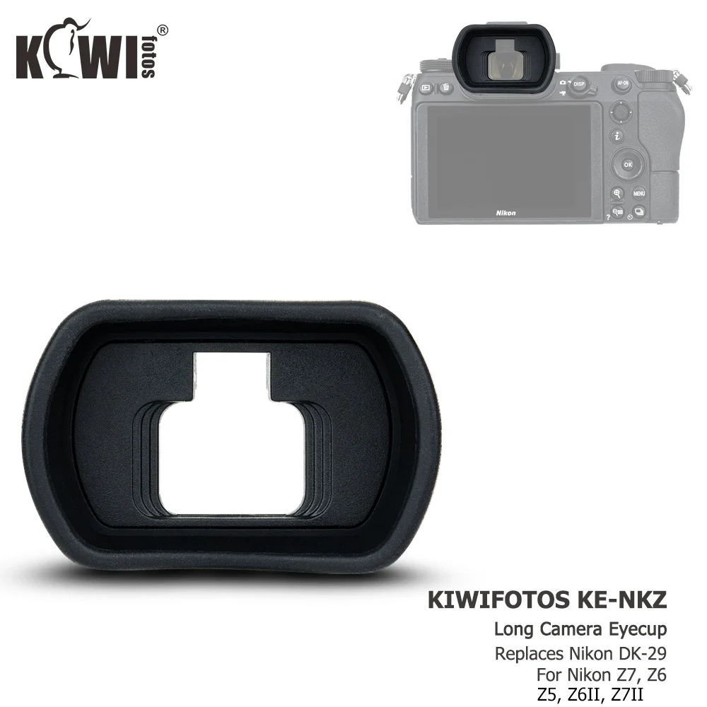 Oculare per mirino con fotocamera estesa in Silicone morbido per Nikon Z6 II Z7 II Z5 Z7 Z6 Z6II Z7II Eye Cup Eyeshade sostituire DK-29