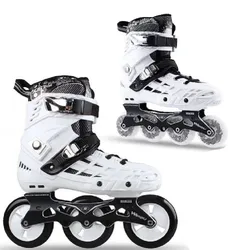 3 wheels speed 4 wheel slalom inline skates shoes for adults roller skating patines School Boys Girl 80mm 100mm rolling sneaker