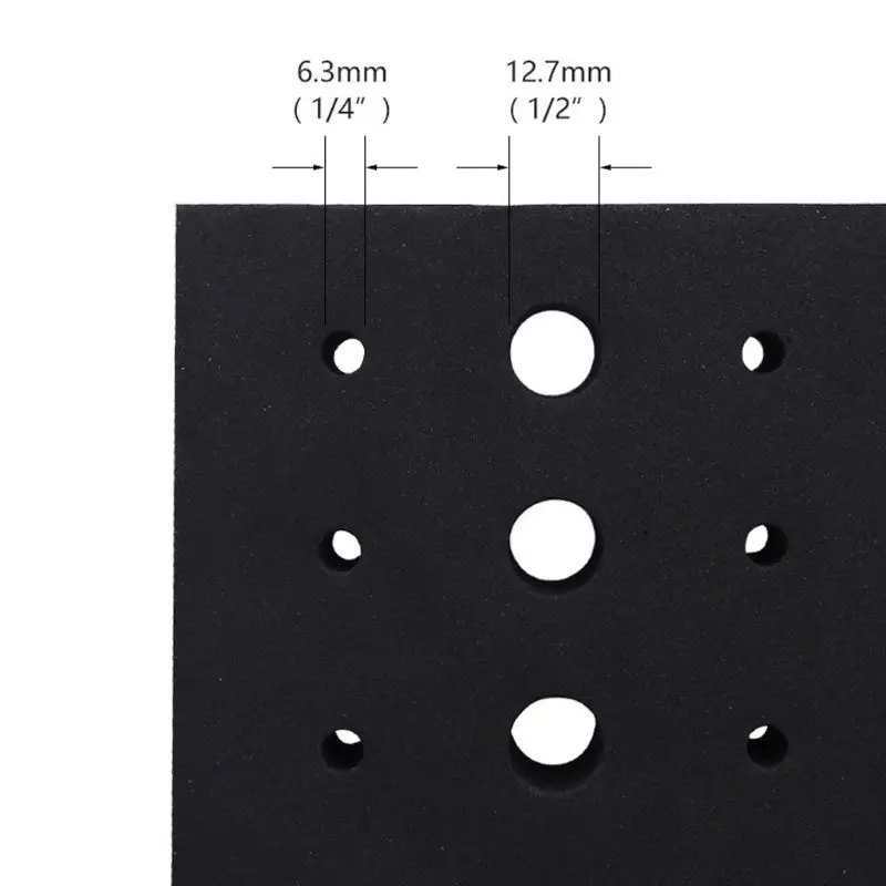 110 ''1/4'' シャンクフライスカッター用1/2穴ルータービットトレイ収納ホルダー