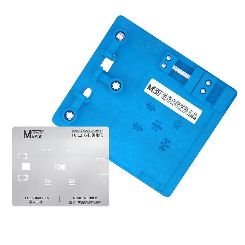 Maant Máy In Sửa Chữa Đèn Cho X XS XSMAX 11 11pro MAX Mặt ID Sửa Chữa Giá Đỡ Camera Trước BGA Reballing stencil