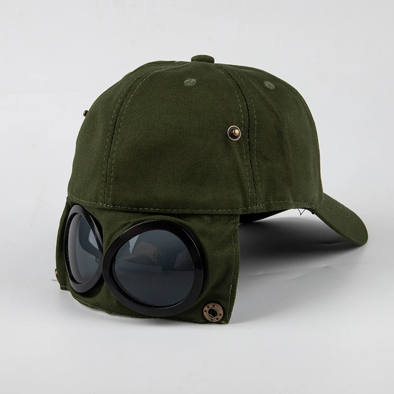 New Aviator Hat Summer Personality Glasses Baseball Cap Female Unisex Sunglasses Cap Male Cap Baseballcap Boys Cap Parent-child