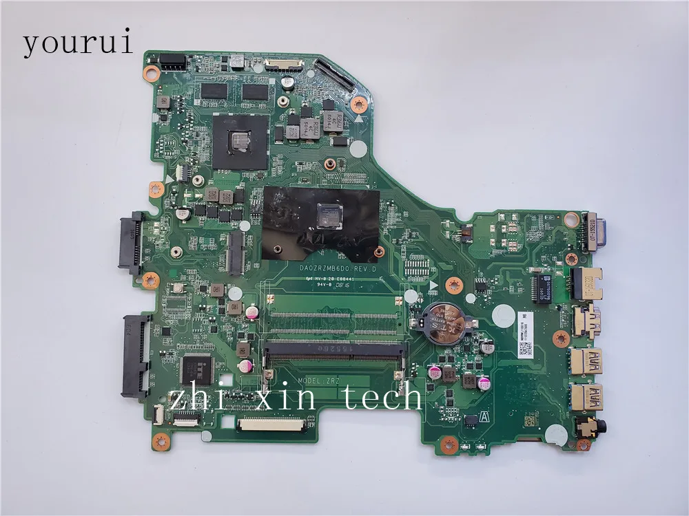 

yourui Original For Acer aspire E5-552 Laptopmotherboard DA0ZRZMB6D0 with CPU DDR3 Fully tested ok