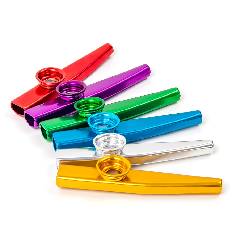 

6Pcs Kazoo Mouth Flute Kids Party Gift Item Orff Musical Instrument Metal