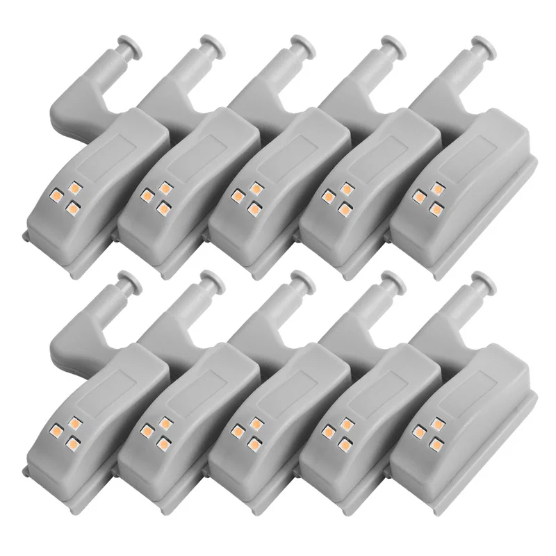 5/10pcs LED Cabinet Light Smart Touch Induction Inner Hinge Lamp Sensor Lights for Bedroom Wardrobe Kitchen Closet Night Lights