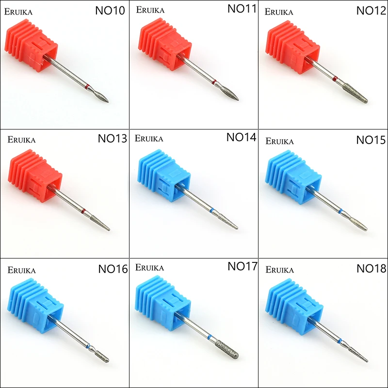 ERUIKA 29 Arten Diamant Drehen Nagel Bohrer Elektrische Fräsen Grat Häutchen Sauber Cutter für Maniküre Maschine Nagel Dateien Tools