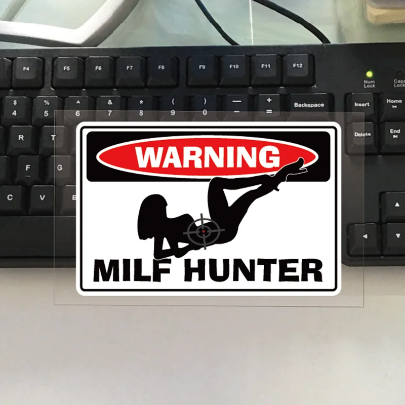 Stiker Hunter Anti Air Reflektif Mobil Motor 15Cm X 10Cm